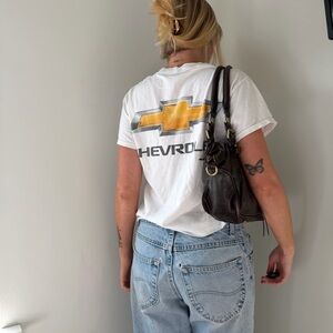 Chevrolet White Graphic T-Shirt – Size S/M (Tags Cut)